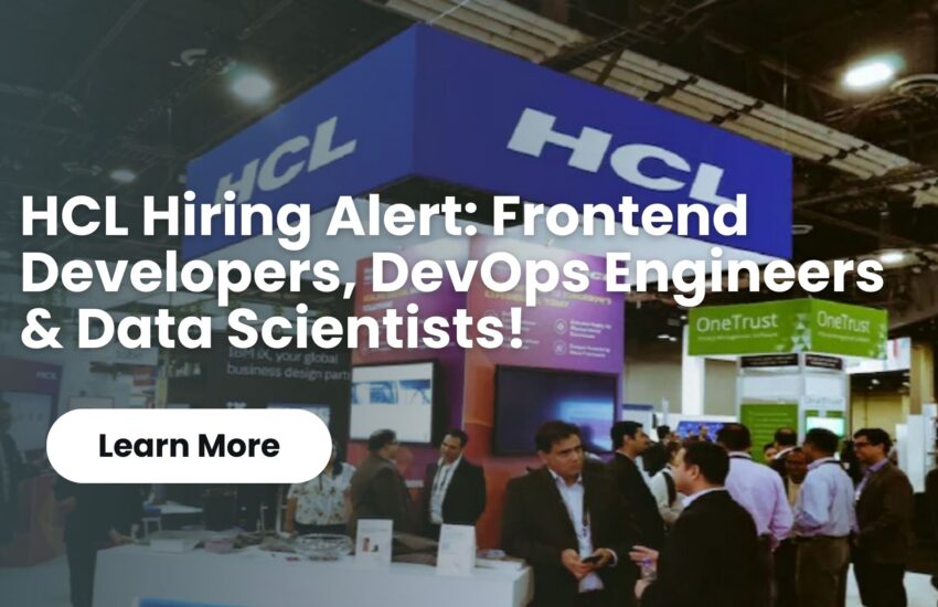 HCL Hiring Alert