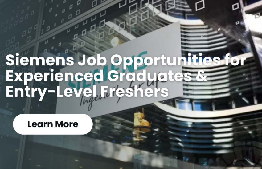 Siemens Job Opportunities